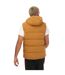 Mens Helionic Down Hooded Body Warmer Brown Adidas-3