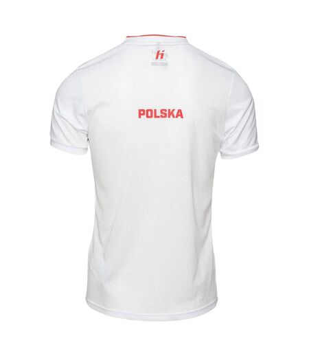 T-shirt Homme Blanc Vif Rouge Huari