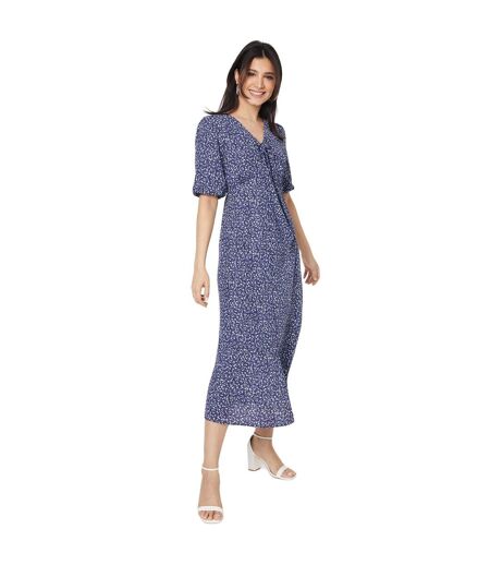 Robe mi-longue femme bleu marine Dorothy Perkins