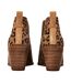 Womens/ladies Kallie Giraffe Print Suede Ankle Boots Brown Toms-2