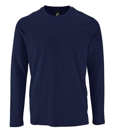 T-shirt manches longues pour homme - 02074 - bleu marine