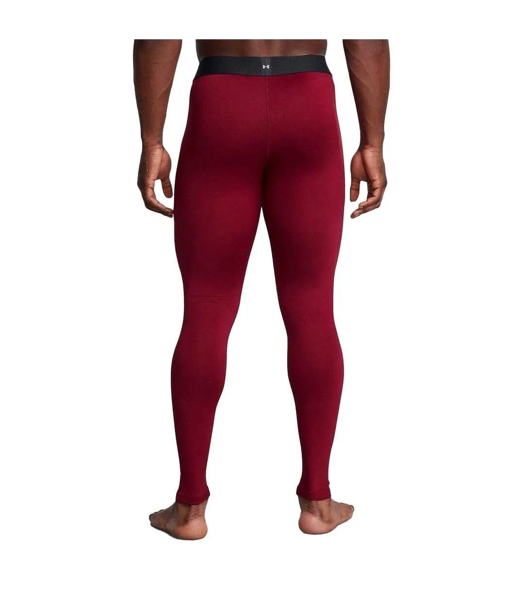 Mens Armour Compression Leggings Red Under Armour-4