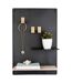 Tableau mémo avec étagère en métal Perky Vert-2