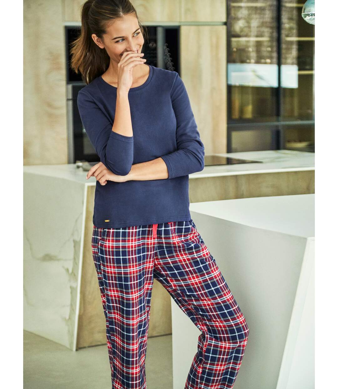 Pyjama pantalon haut manches longues Big Family Selmark-2