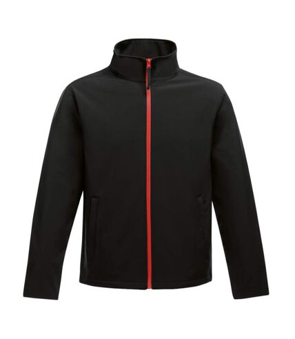 Regatta Standout Mens Ablaze Printable Soft Shell Jacket (Black/Classic Red) - UTPC3322
