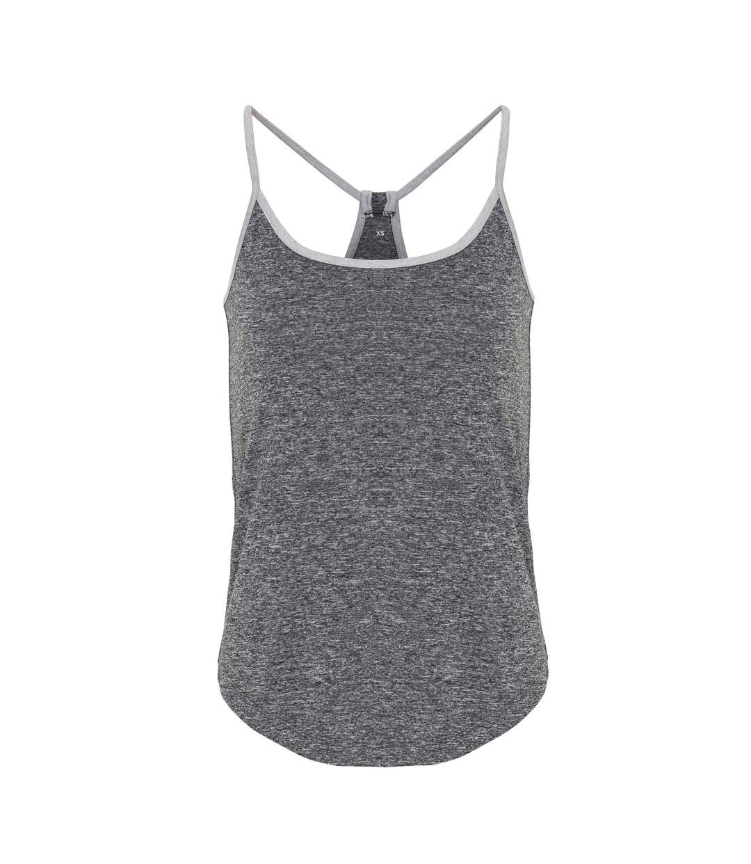 Débardeur de yoga femme noir chiné/gris chiné TriDri