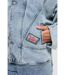 Veste Flana Light Medium Blue Brushed-4