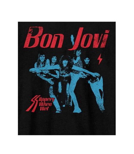T-shirt slippery when wet adulte noir Amplified