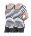 T shirts Femme Lot de 2 Marinières Divinity-1