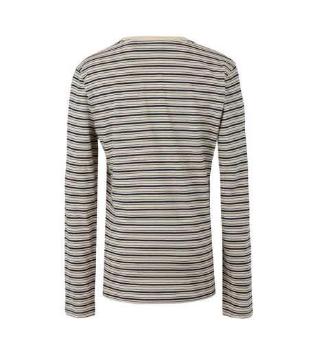T-shirt Manches Longues Motif/style À Rayures Federica Femme Vanille Clair Bleu Marine Regatta