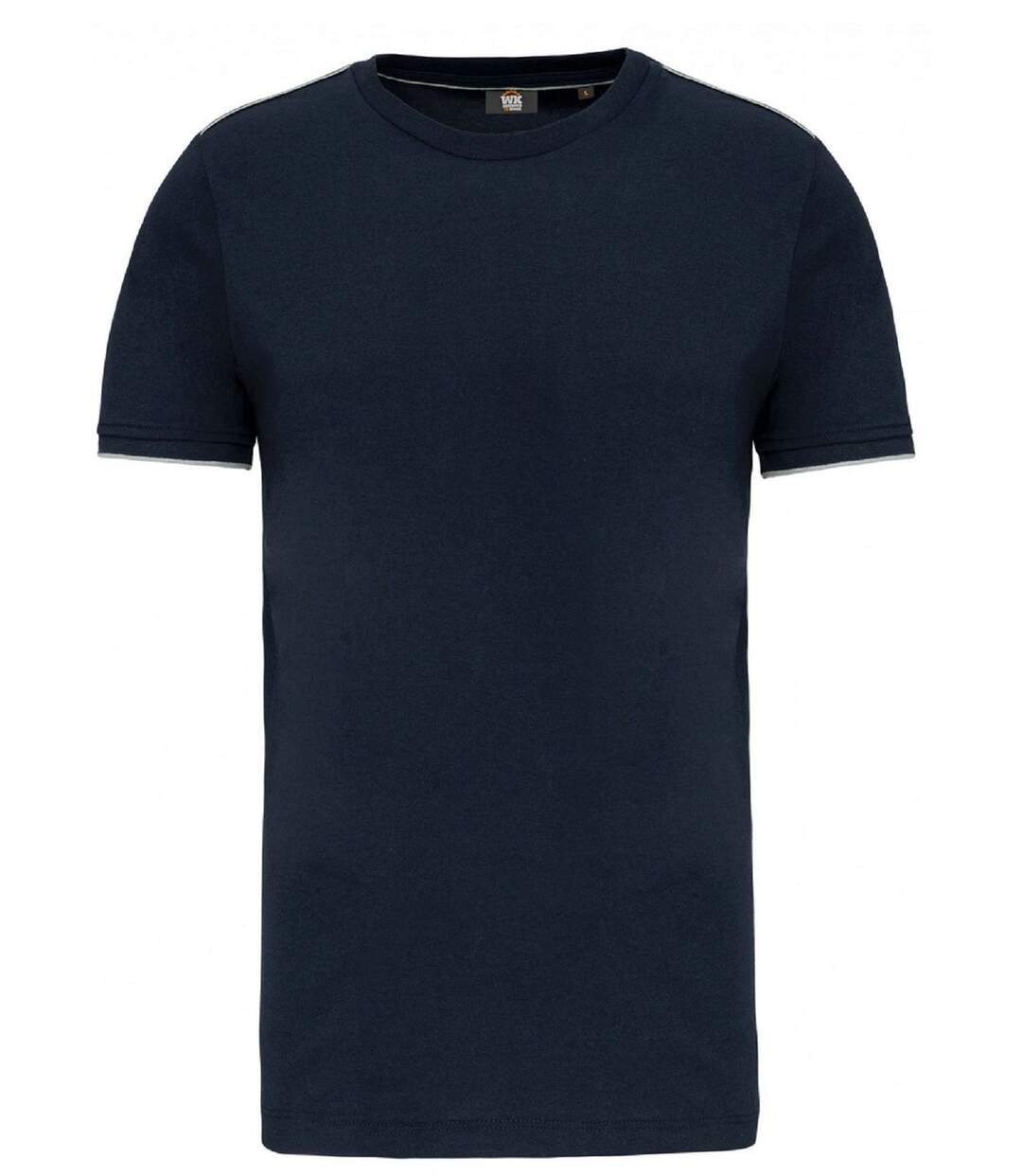 T-shirt professionnel DayToDay pour homme - WK3020 - bleu marine et et gris silver