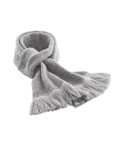 Classic heather scarf one size grey Beechfield