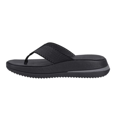 Womens/ladies surff two tone flip flops black FitFlop