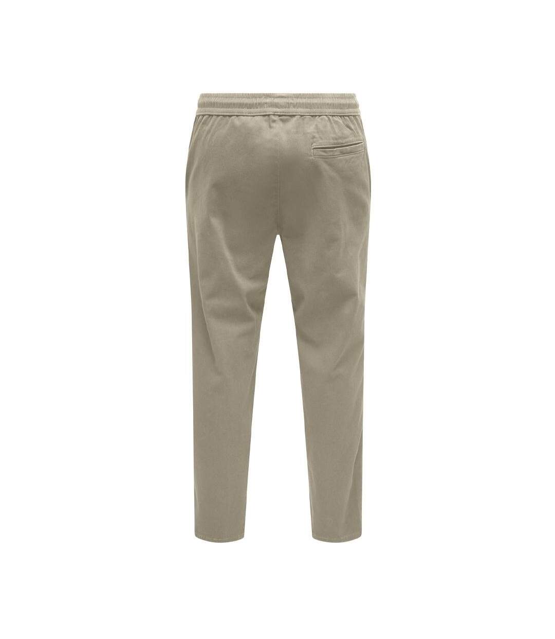 Pantalon chino beige homme only & sons linus tapered-2