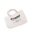 Tote Bag Motif/style Tressé Taille Unique Blanc Fitanu-1