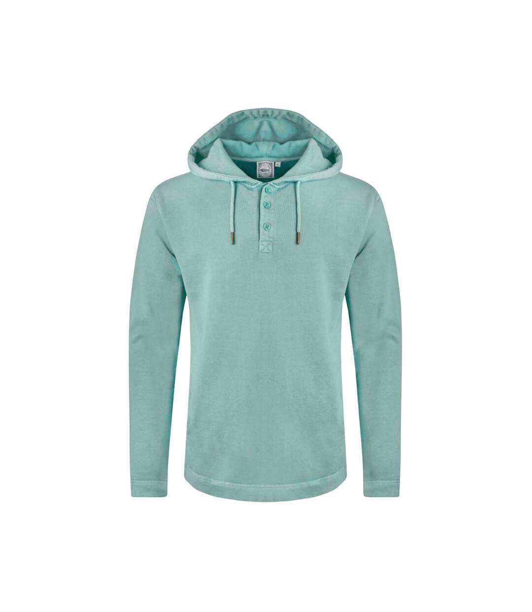 Mens Woodside Loopback Sun Faded Hoodie Mineral Blue Weird Fish-2