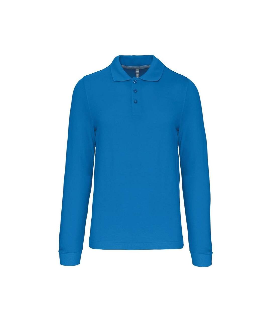 Polo manches longues - Homme - K243 - bleu tropical