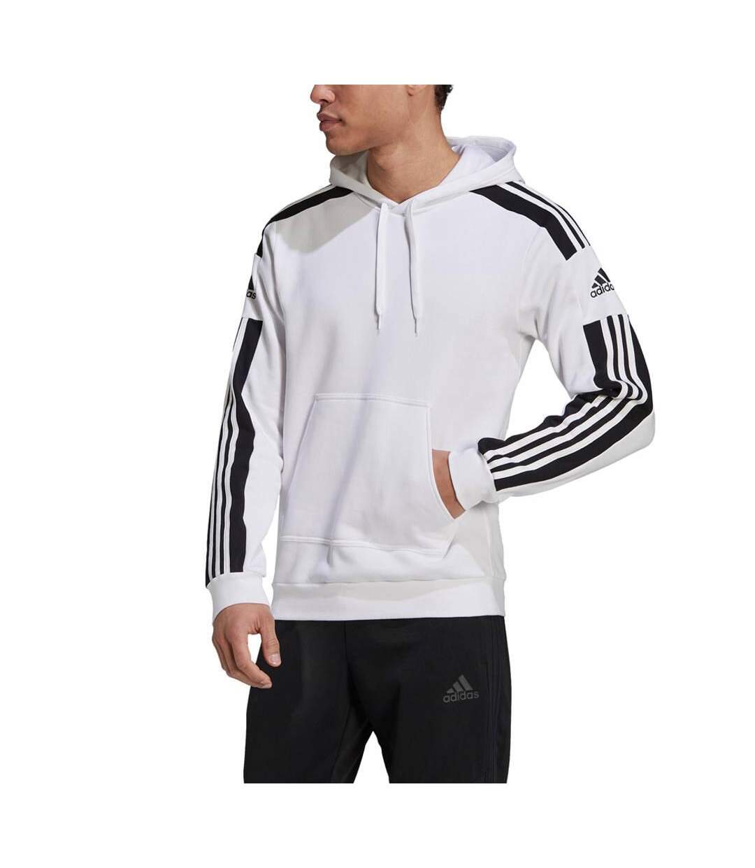 Sweat À Capuche Squadra Homme Blanc Adidas-1