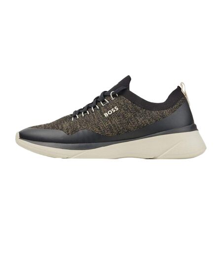 Mens Dean Logo Trainers Green Boss