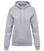 Sweat-shirt à capuche - Femme - K473 - gris oxford