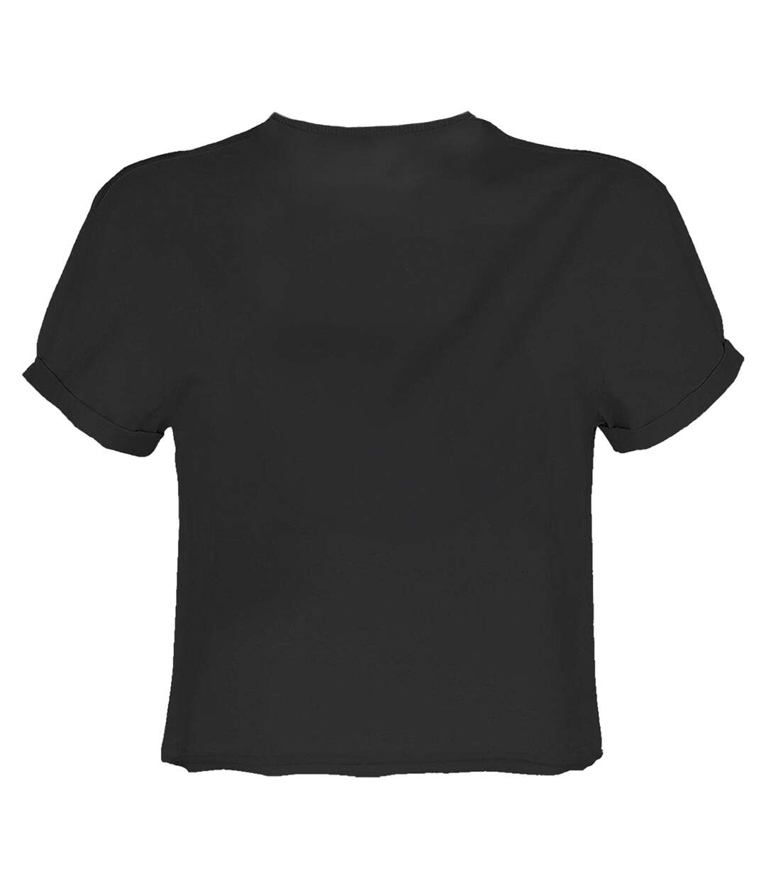 Womens/ladies Wolf Bad Omens Crop T-shirt Charcoal Amplified-2