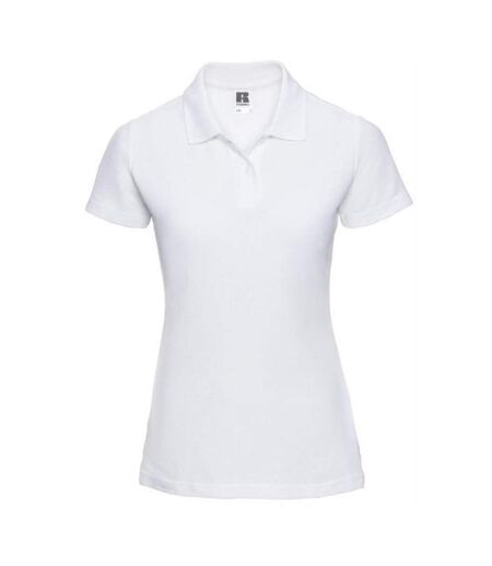 Ladies 65/35 Hard Wearing Pique Short Sleeve Polo Shirt White Jerzees Colours