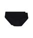 DIM Lot de 2 Culottes Femme sans couture Microfibre SPORT Noir