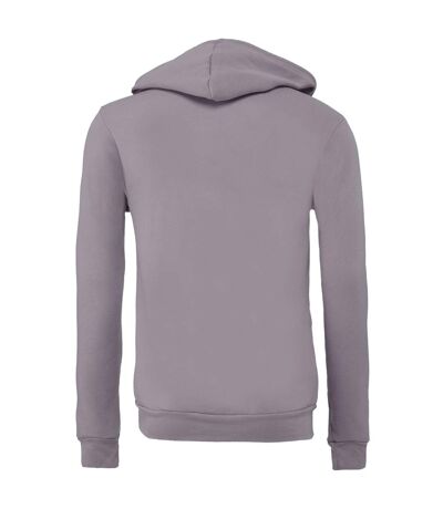 Canvas Unisex Zip-up Polycotton Fleece Hooded Sweatshirt / Hoodie (Lilac) - UTBC1337