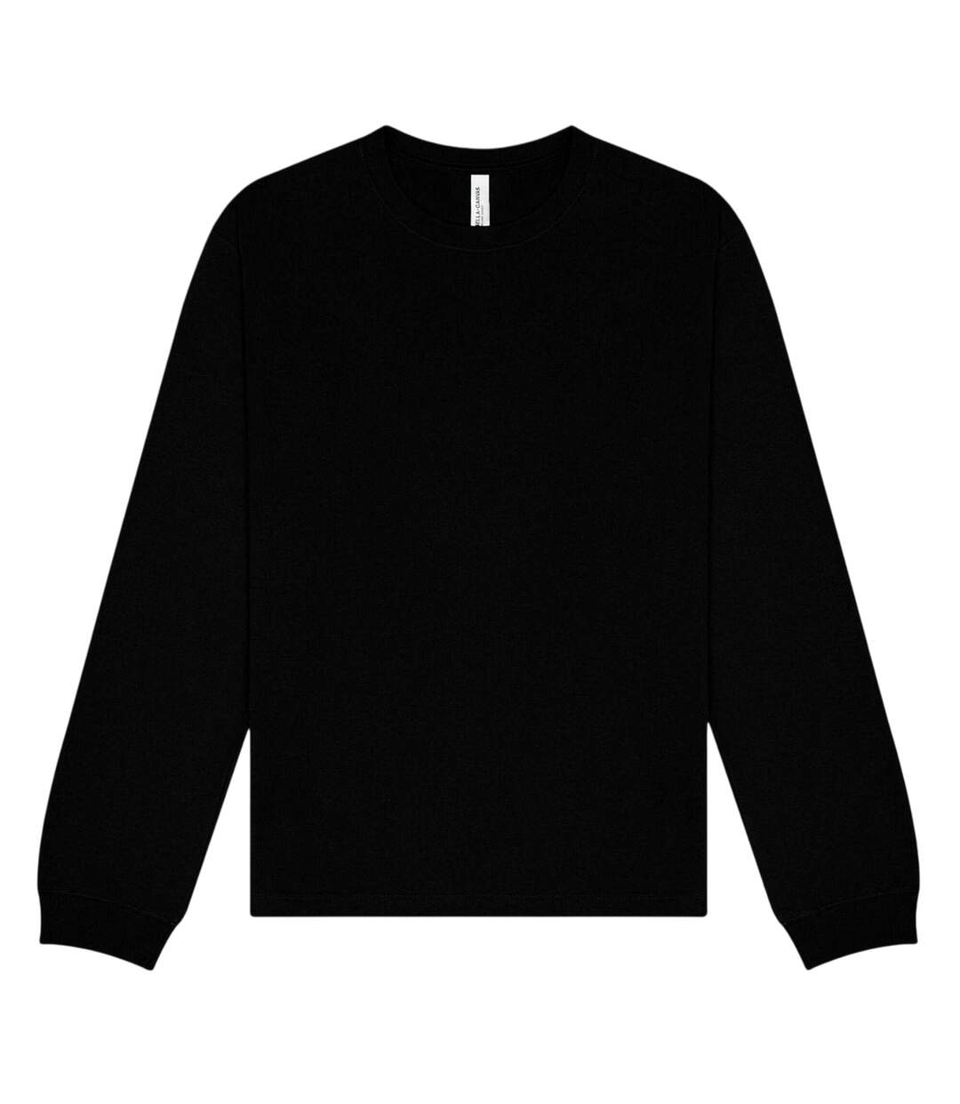 Unisex Adult Heavy Long-sleeved T-shirt Black Sabella-1