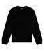 Unisex Adult Heavy Long-sleeved T-shirt Black Sabella-1