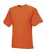 Europe t-shirt à manches courtes 100% coton homme orange Russell