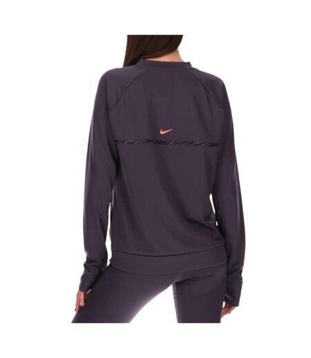 T-shirt Manches Longues Violet Femme Nike Mid