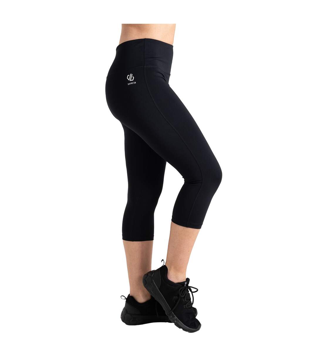 Legging Sport Motif/style Imprimé Tirets Femme Noir Regatta-3