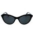 Lunettes De Soleil Motif/style Yeux De Chat Femme Taille Unique Noir Love Moschino-1