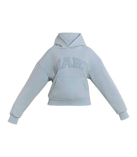 Sweat À Capuche Universitaire Motif/style Logo Femme Bleu Clair Mars