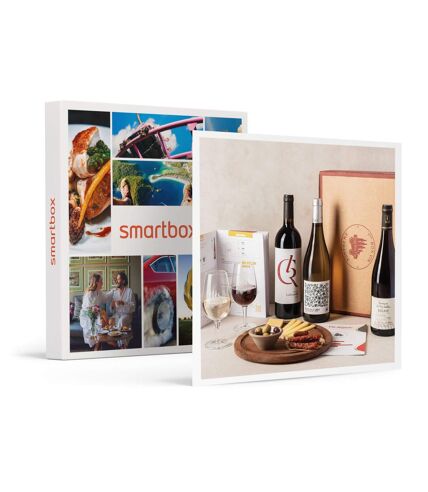 Abonnement de 2 mois : 3 bouteilles de vin par mois et livret de dégustation - SMARTBOX - Coffret Cadeau Gastronomie