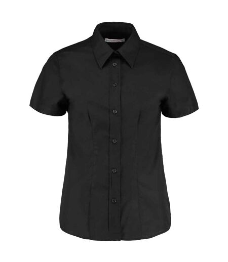 Chemisier Manches Courtes Femme Noir Kustom Kit