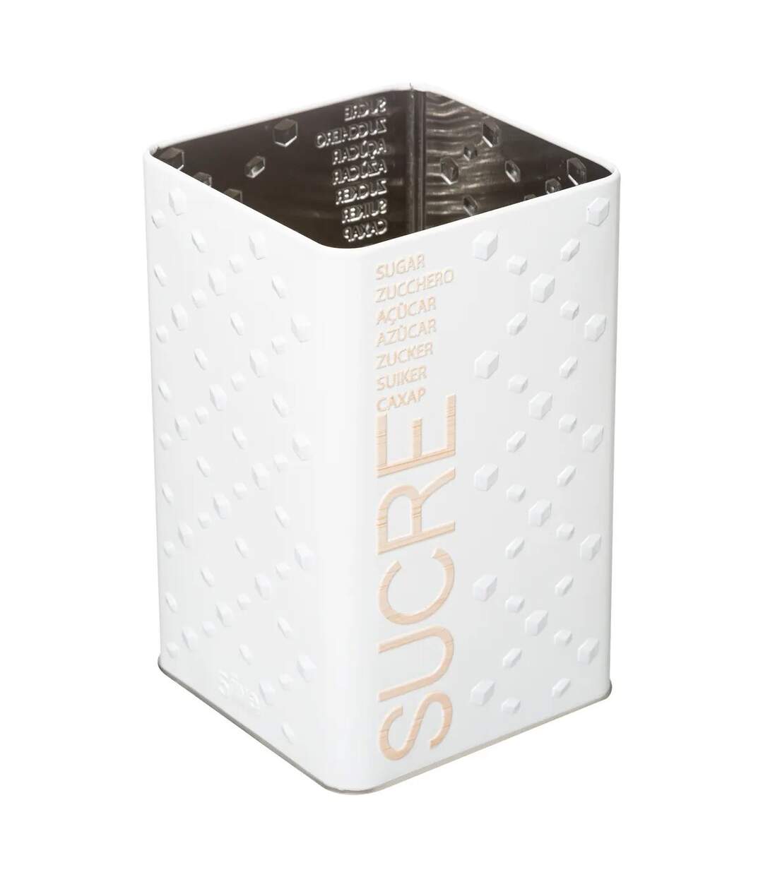 Boîte à Sucre en Poudre Scandi 18cm Blanc-2