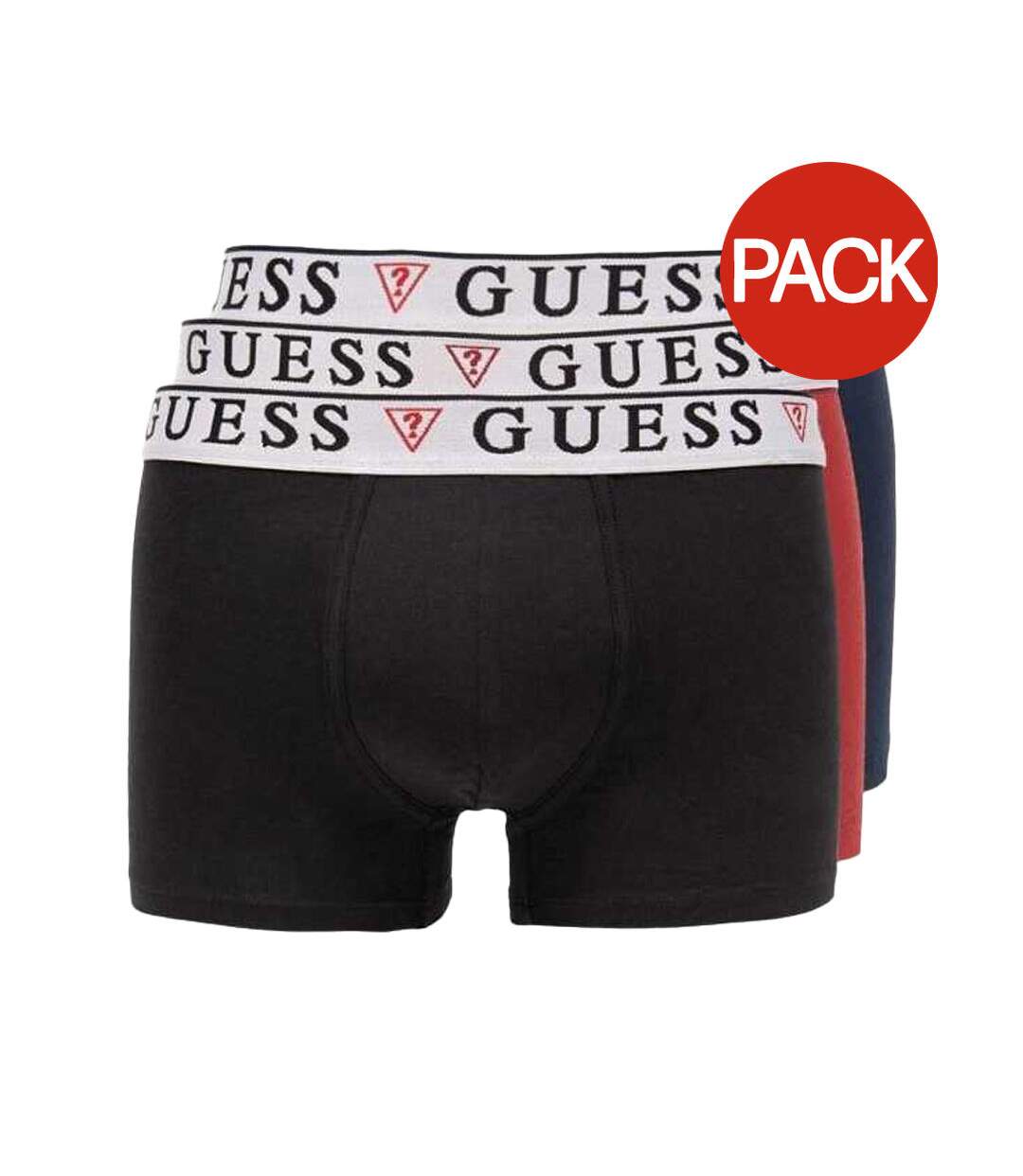 Boxers Homme Bleu Marine Rouge Guess-1