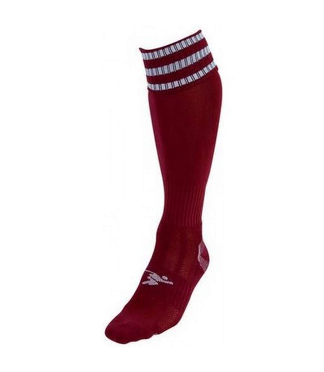 Chaussettes de football pro adulte bordeaux / blanc Precision-1