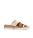 Sandales camel/écru femme xti 144125-2