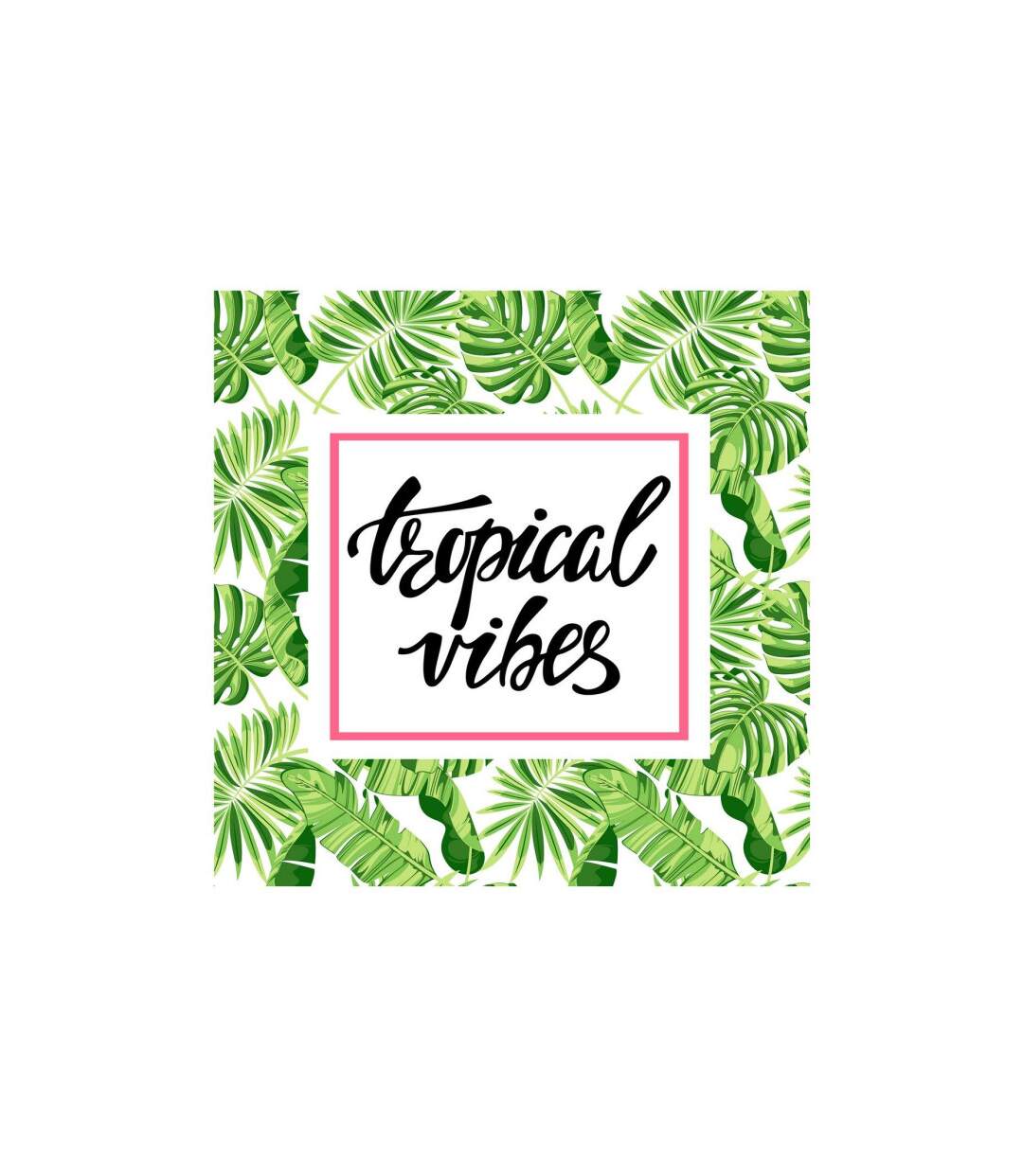 Lot de 20 Serviettes en Papier Tropical Vibes 33x33cm Vert-1