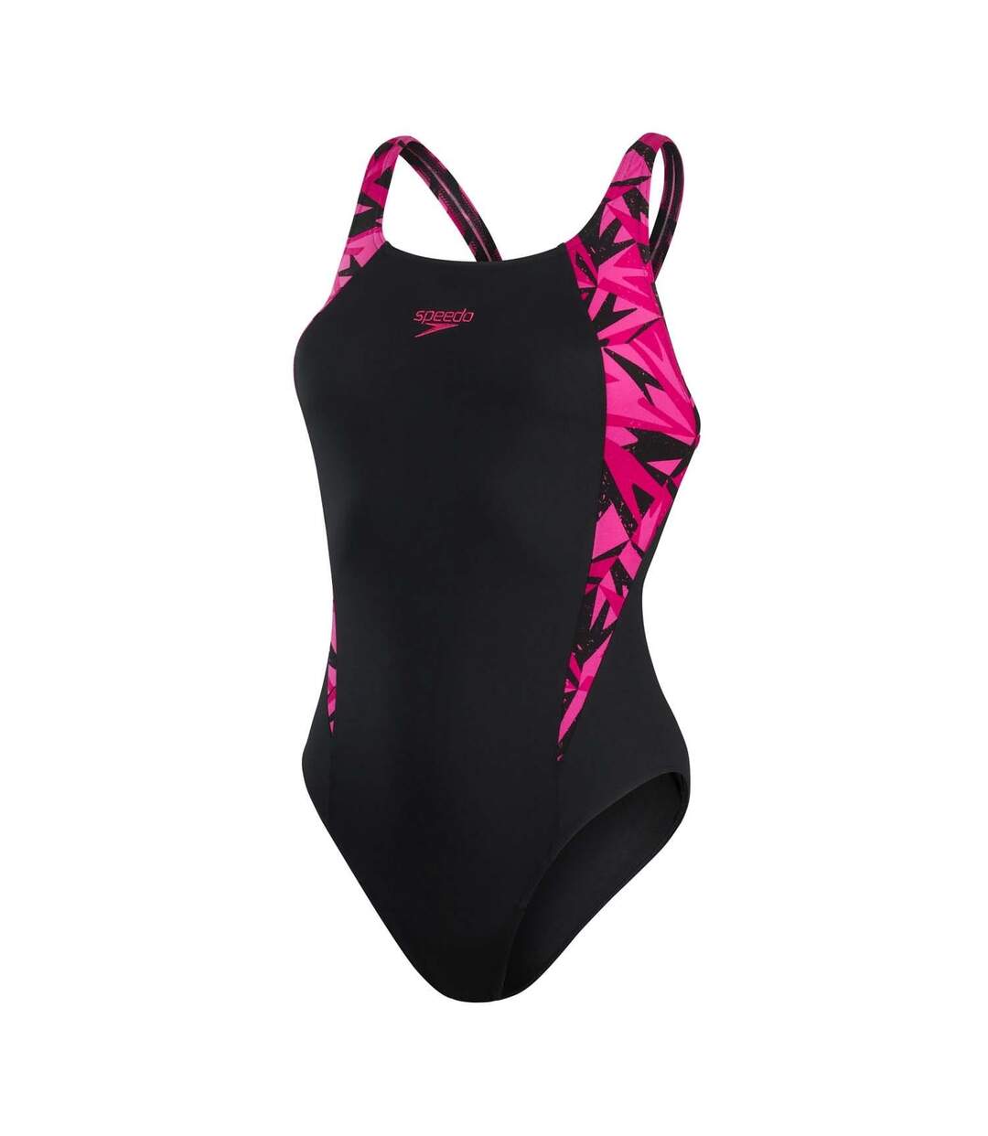 Maillot de bain 1 pièce hyperboom splice femme noir / rose Speedo-1