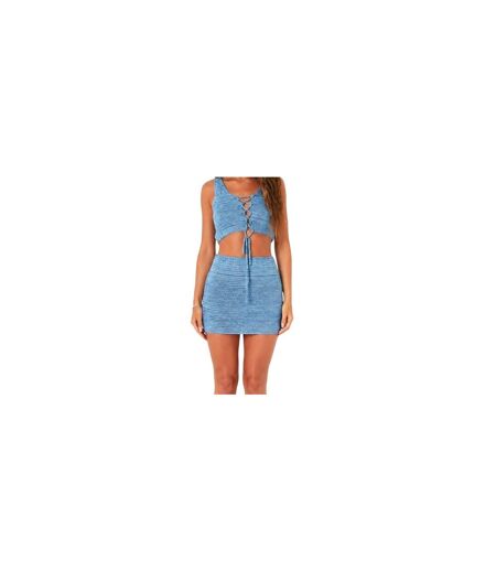 Mini Jupe Femme Bleu Missy Empire