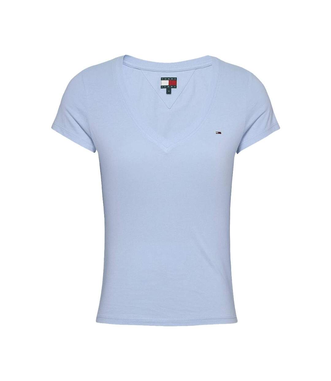 T-shirt bleu femme tommy hilfiger aruba - l-1