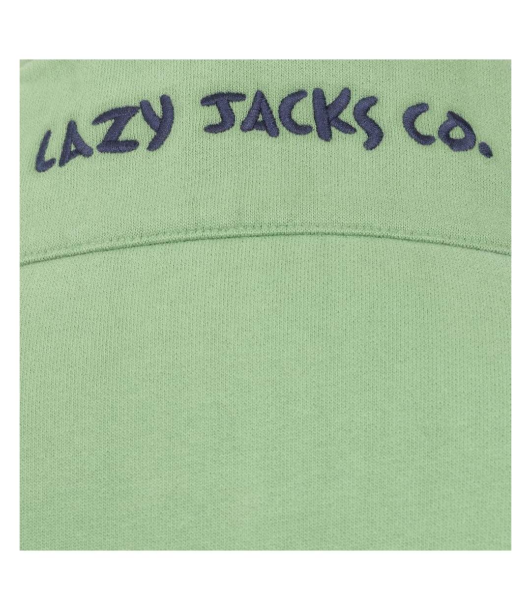 Sweat Motif/style Logo Femme Vert Gazon Lazy Jacks-4