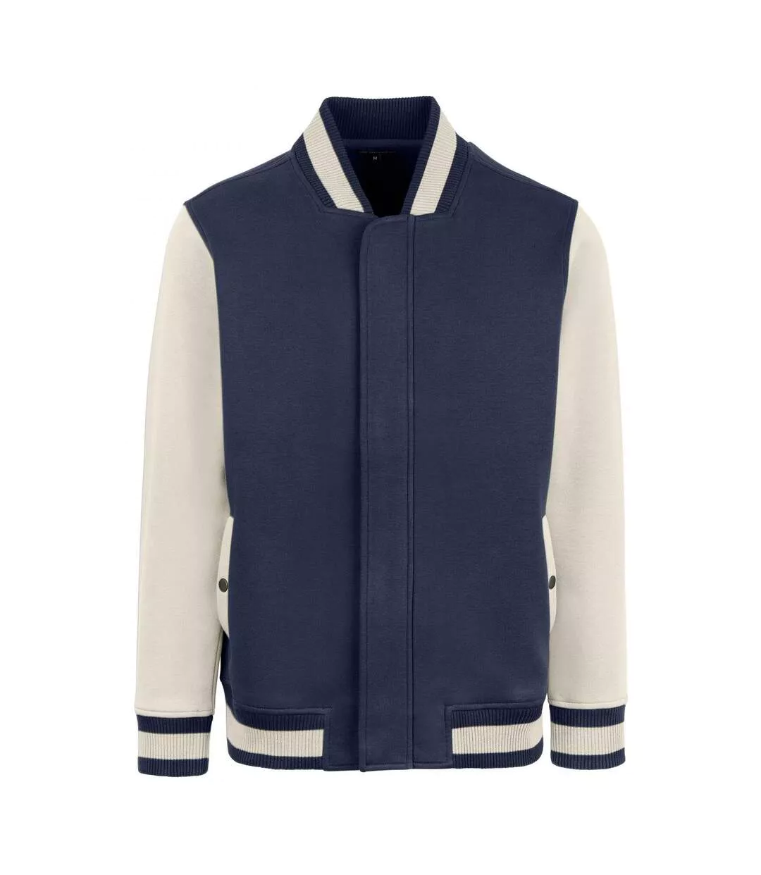 Mens Premium Varsity Jacket Navy Off White HRM-1