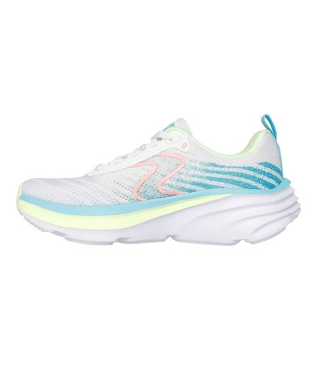 Womens/ladies D´lux Vapor Cool Breeze Trainers White Multicoloured Skechers