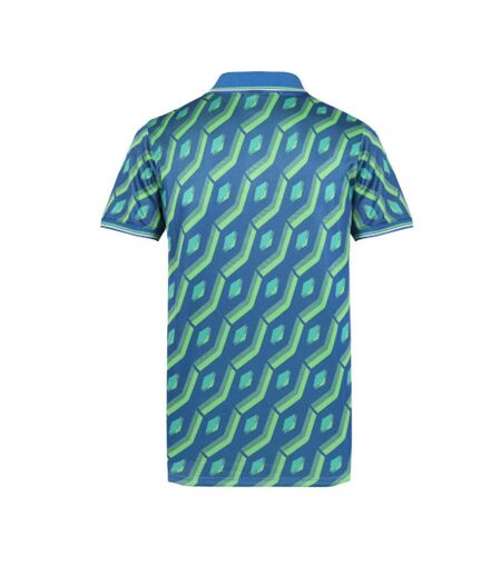 Polo bleu/vert  homme umbro regale - l