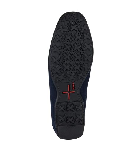 Mens Kosmopolis + Grip Suede Moccasins Navy Geox